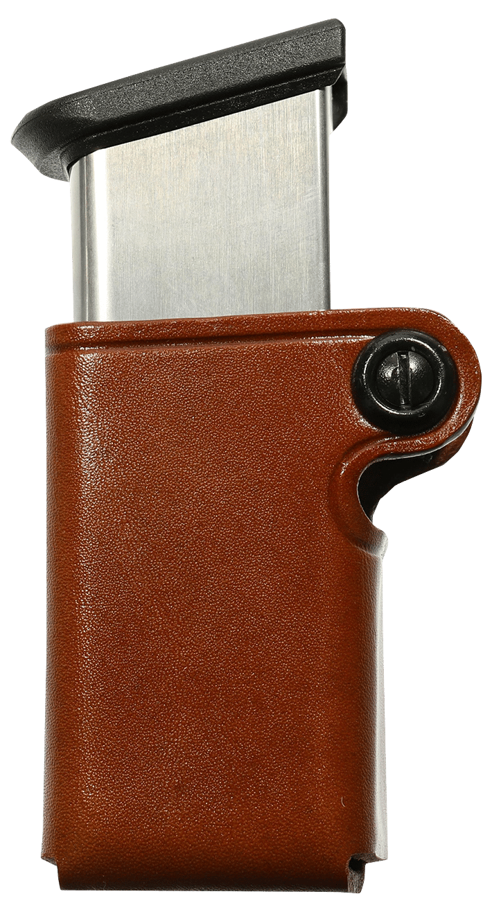 Galco SMC26 SMC Mag Case Single Tan Leather Belt Loop Compatible w/ Taurus PT945 Belts 1.75" Wide Ambidextrous Hand