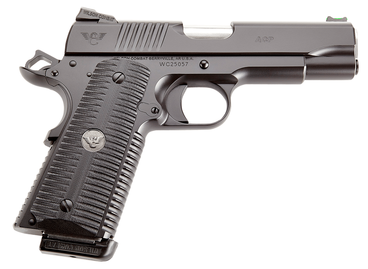 Wilson Combat ACPCOM9 ACP Commander 9mm Luger 10+1 4.25" Stainless Match Grade Barrel, Black Serrated Carbon Steel Slide, Black Armor-Tuff Carbon Steel Frame w/Beavertail, Black G10 Eagle Claw Grip
