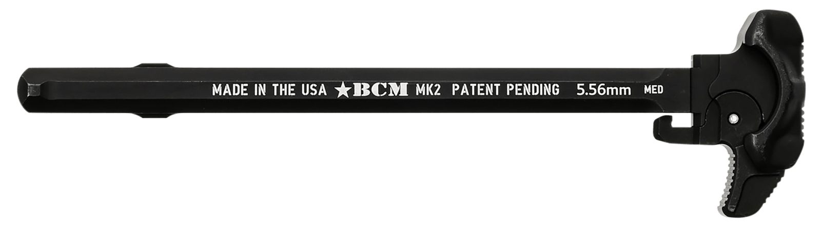 BCM GFHMK2MED Asymmetric MK2 Charging Handle Compatible w/ Mil-Spec AR-15 Black 7075 T-6 Aluminum