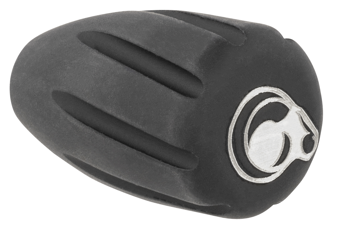 Christensen Arms 8100001900 Tactical Bolt Knob Black w/ White Logo Hardcoat Anodized Aluminum