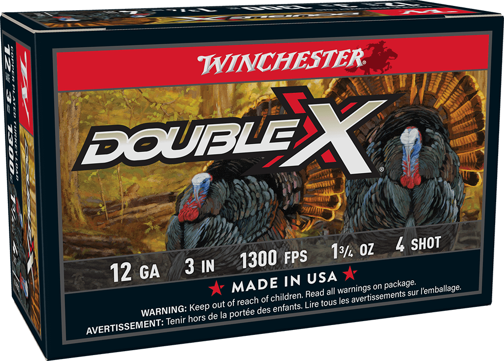 Winchester Ammo STH1234 Double X High Velocity Turkey 12Gauge 3" 1 3/4oz 4Shot 10 Per Box/10 Case
