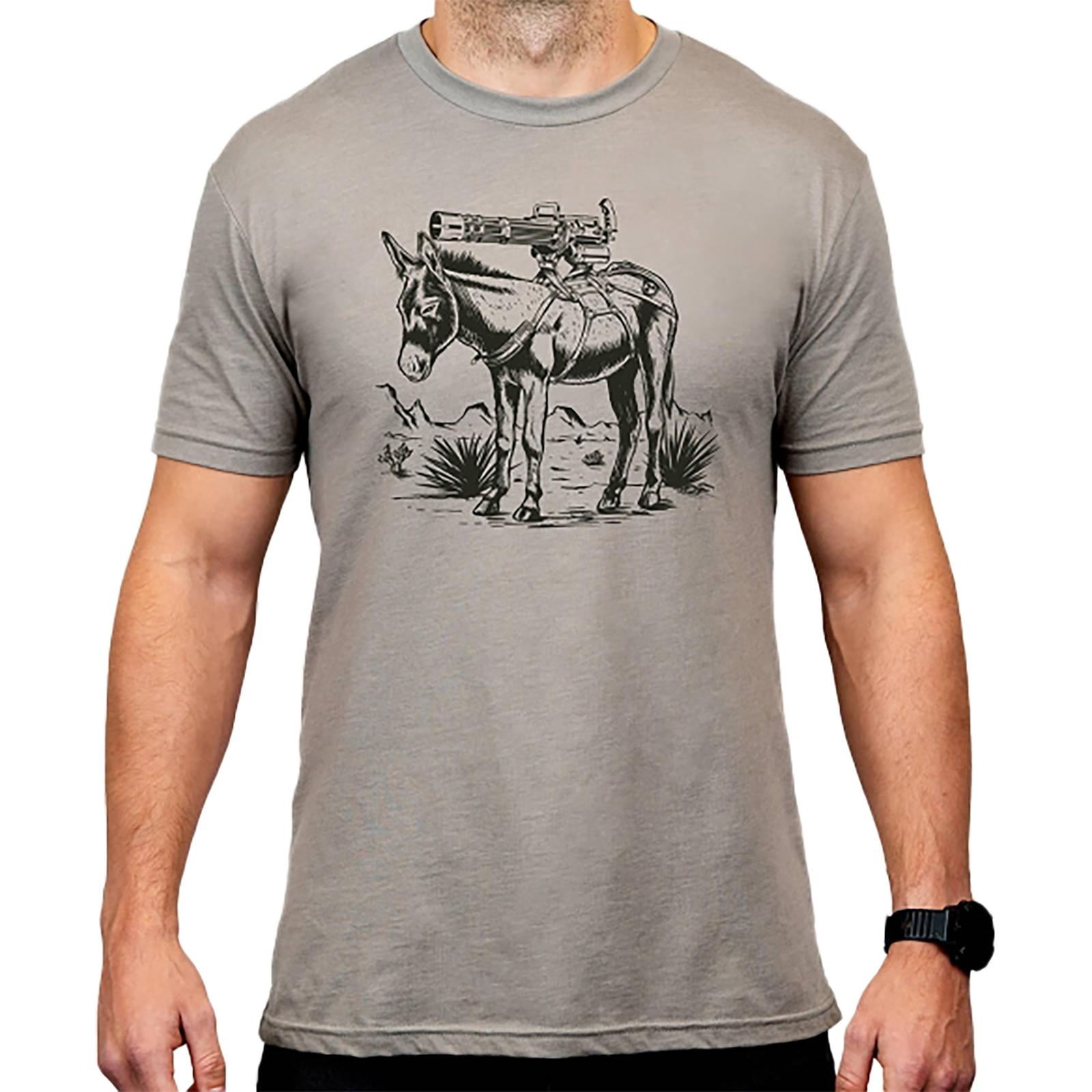 Magpul MAG1528-041-2XL Burro CVC  Stone Gray Heather Cotton/Polyester Short Sleeve 2XL