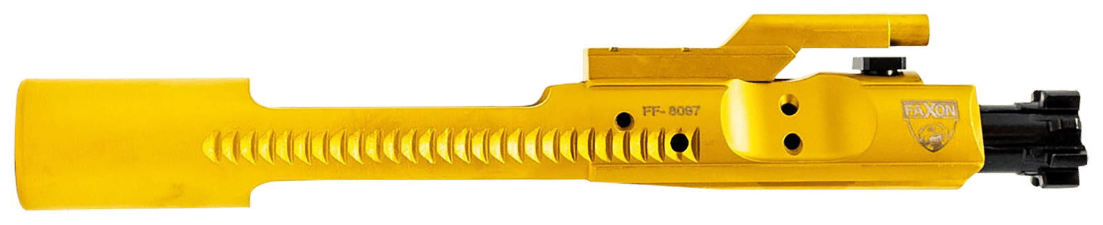 Faxon Firearms FF556BCGCNITRIDETIN M16 5.56 Bolt Carrier Group  .223 Rem/5.56 NATO TiN PVD Coated 9310 Steel For AR15/M16