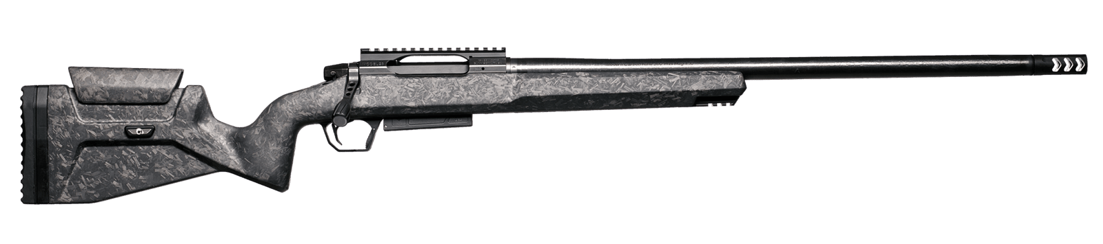 Christensen Arms 8011400401 MCR  300 Win Mag 3+1 22" Carbon Fiber Threaded Barrel, Picatinny Rail Receiver, M-LOK Forend, Black Adj Cheek Riser w/Pistol Grip Carbon Fiber Stock