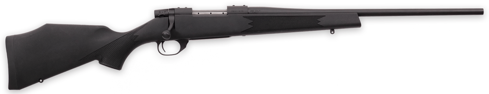 Weatherby VYT243NR0T Vanguard Synthetic Compact 243 Win 4+1 20" Matte Blued #1 Threaded Barrel, Matte Blued Drilled & Tapped Steel Receiver, Black Adjustable Synthetic Stock