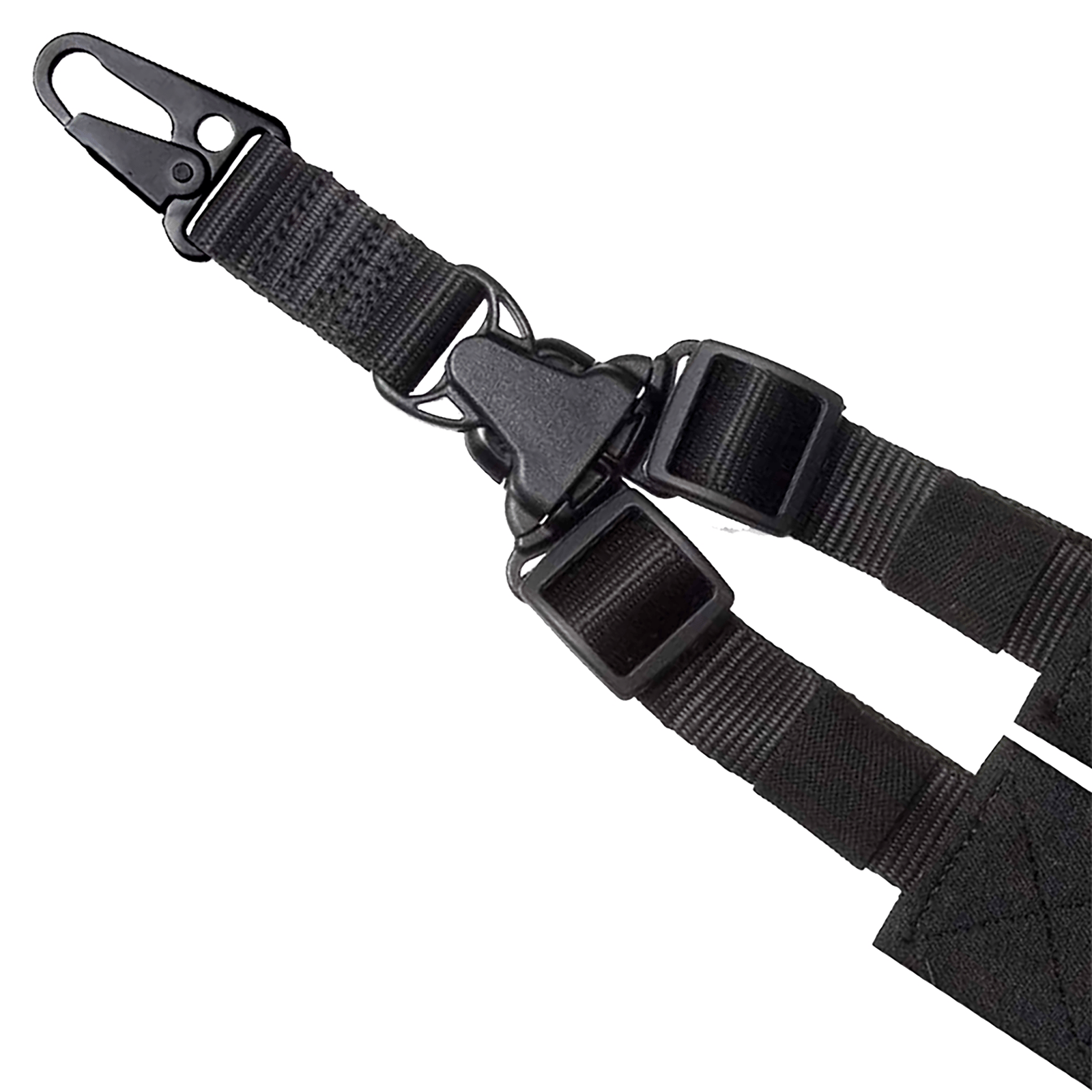 Outdoor Connection SPTK128408 A-Tac Sling Black Nylon Single-Point Rifle Tactical Shotgun