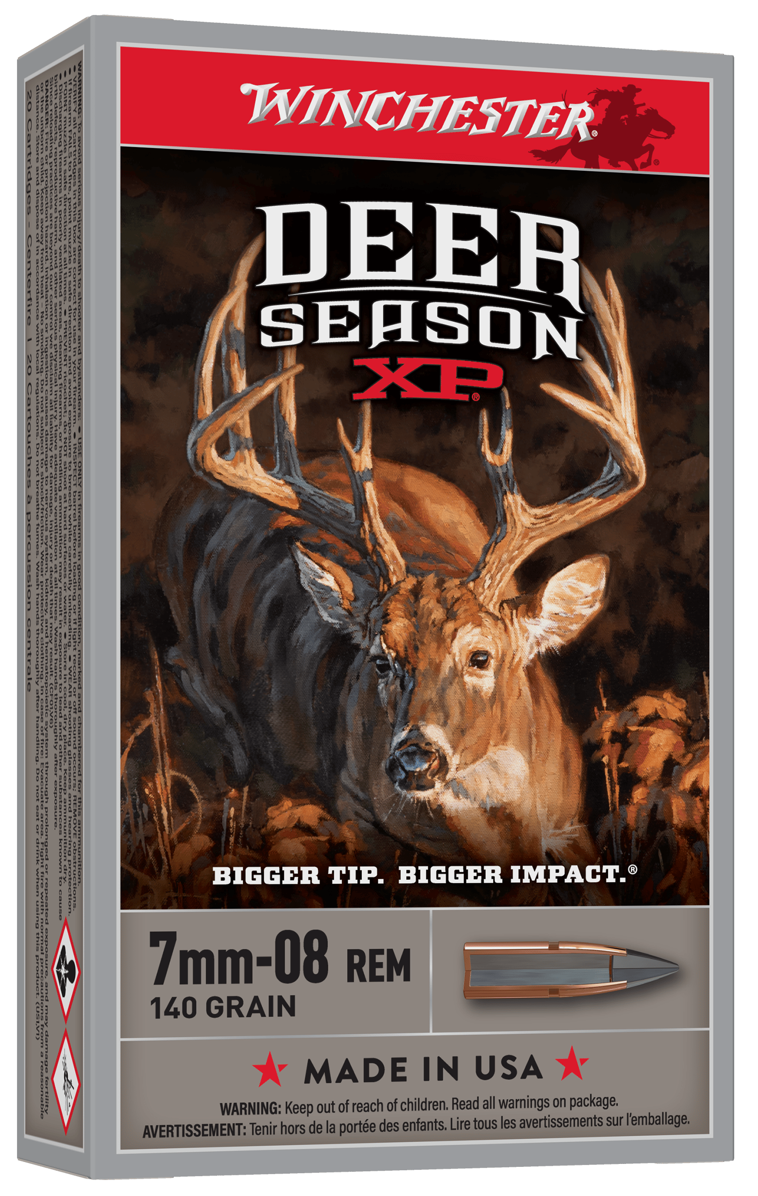 Winchester Ammo X708DS Deer Season XP  7mm-08Rem 140gr Extreme Point 20 Per Box/10 Case