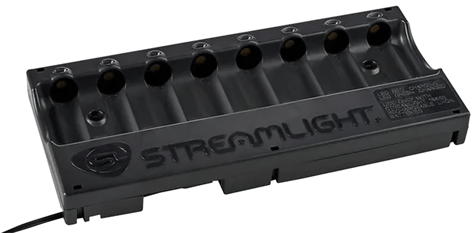 Streamlight 20234 8-Unit Bank Charger  Black SL-59/CR123A Battery 100V/120V/AC
