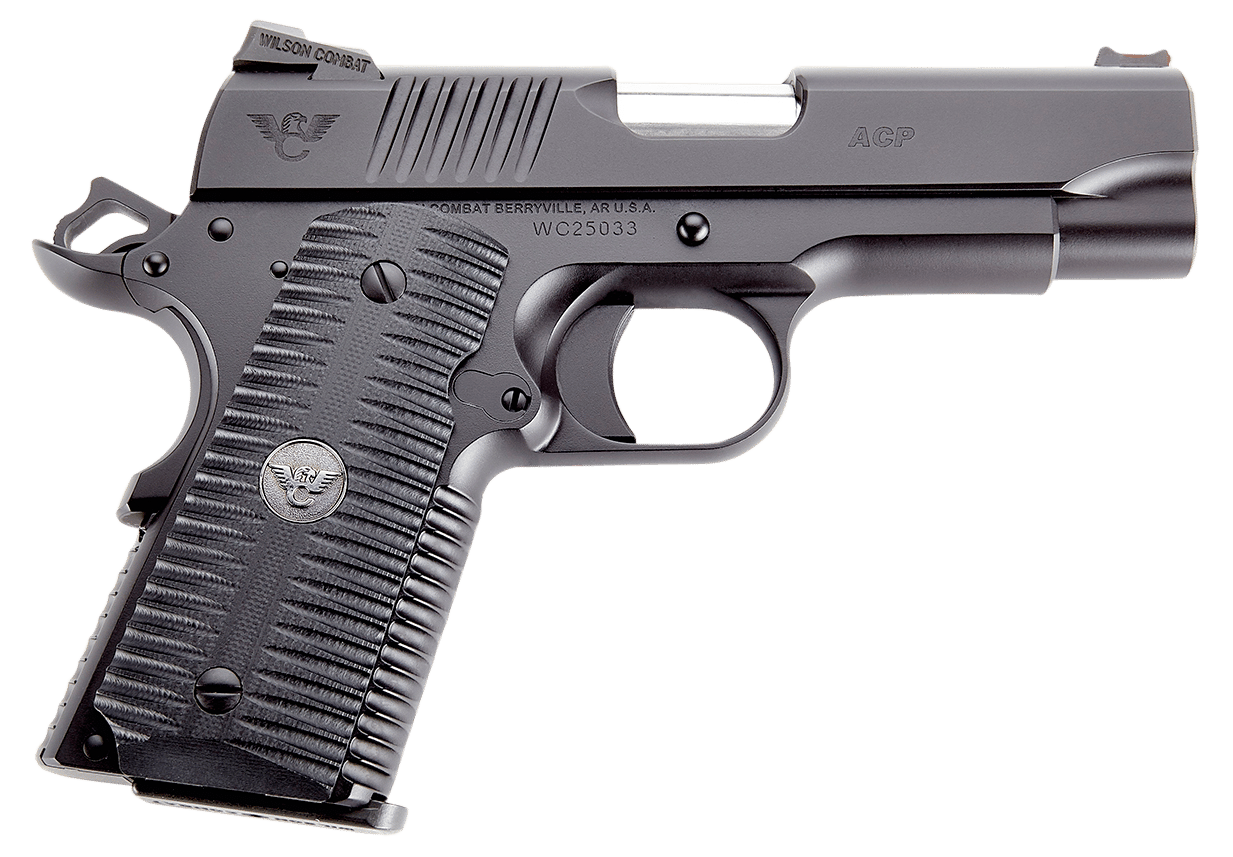 Wilson Combat ACPCP9 ACP Compact SAO 9mm Luger 4" 8+1 Black Armor-Tuff Carbon Steel Black G10 Eagle Claw Grip