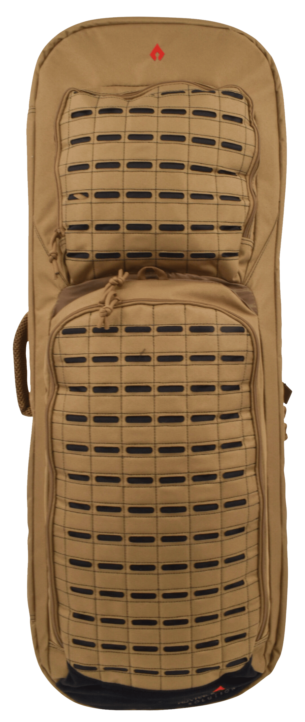 Advance Warrior Solutions FR28RBPTN/BL Frame  28" L Backpack with Side Handle, Tan Polyester for Tactical Rifle, Molle Front