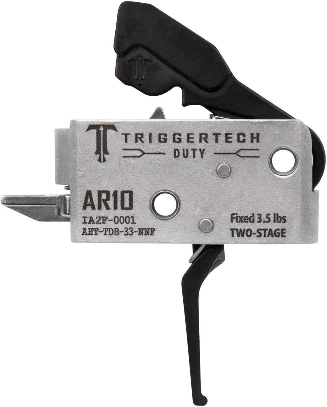 TriggerTech AHTTDB33NNF Duty  Flat Trigger Two-Stage 3.50 lbs Draw Weight Fits AR-10