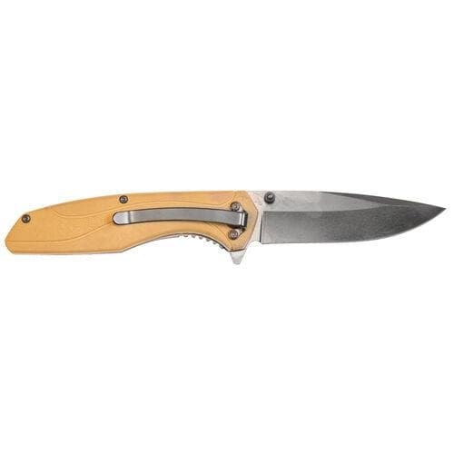 Smith & Wesson 1084312 Drop Point Folding Knife 3 1/2" Blade  FDE