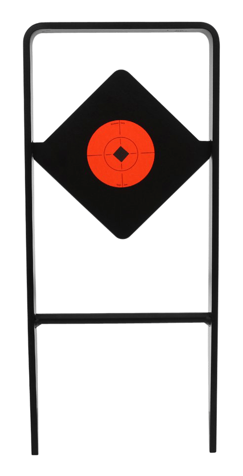 Birchwood Casey 47340 World of Targets Ace of Diamonds Centerfire Target AR500 Steel Black/Red Diamond Illustration Impact Enhancement Motion 0.50" Thick