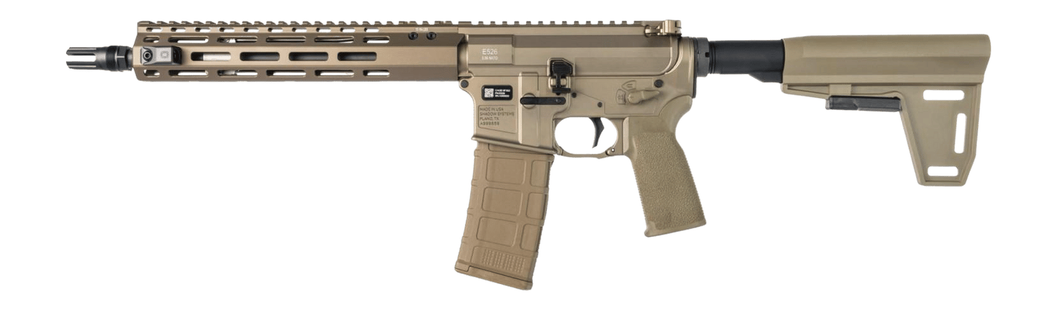 Shadow Systems SS-6018 E526 5.56 NATO 11.50" Black Barrel, Flat Dark Earth Picatinny w/Rail Receiver, Flat Dark Earth Polymer Stock & Grip