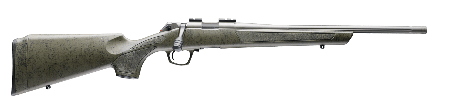 CVA CR2201 Cascade XT 22 LR 10+1 18" Tungsten Cerakote Fluted Threaded Steel Barrel & Receiver w/Picatinny Rail, OD Green w/Black Webbing Fixed Synthetic Stock, Right Hand