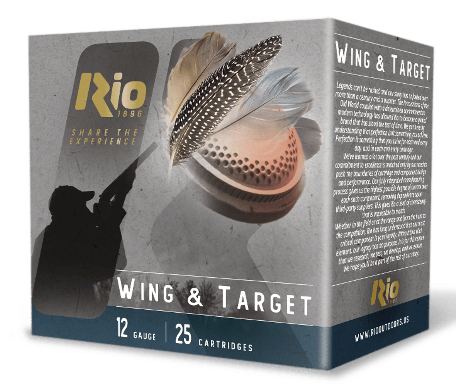 RIO WT3210075 WING&TARGT 12G 2 3/4 1 1/8     100/2