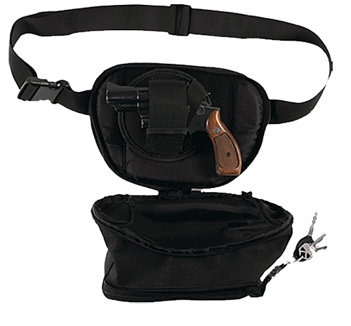 Bulldog BD860 Fanny Pack  Medium Black Nylon Ambidextrous