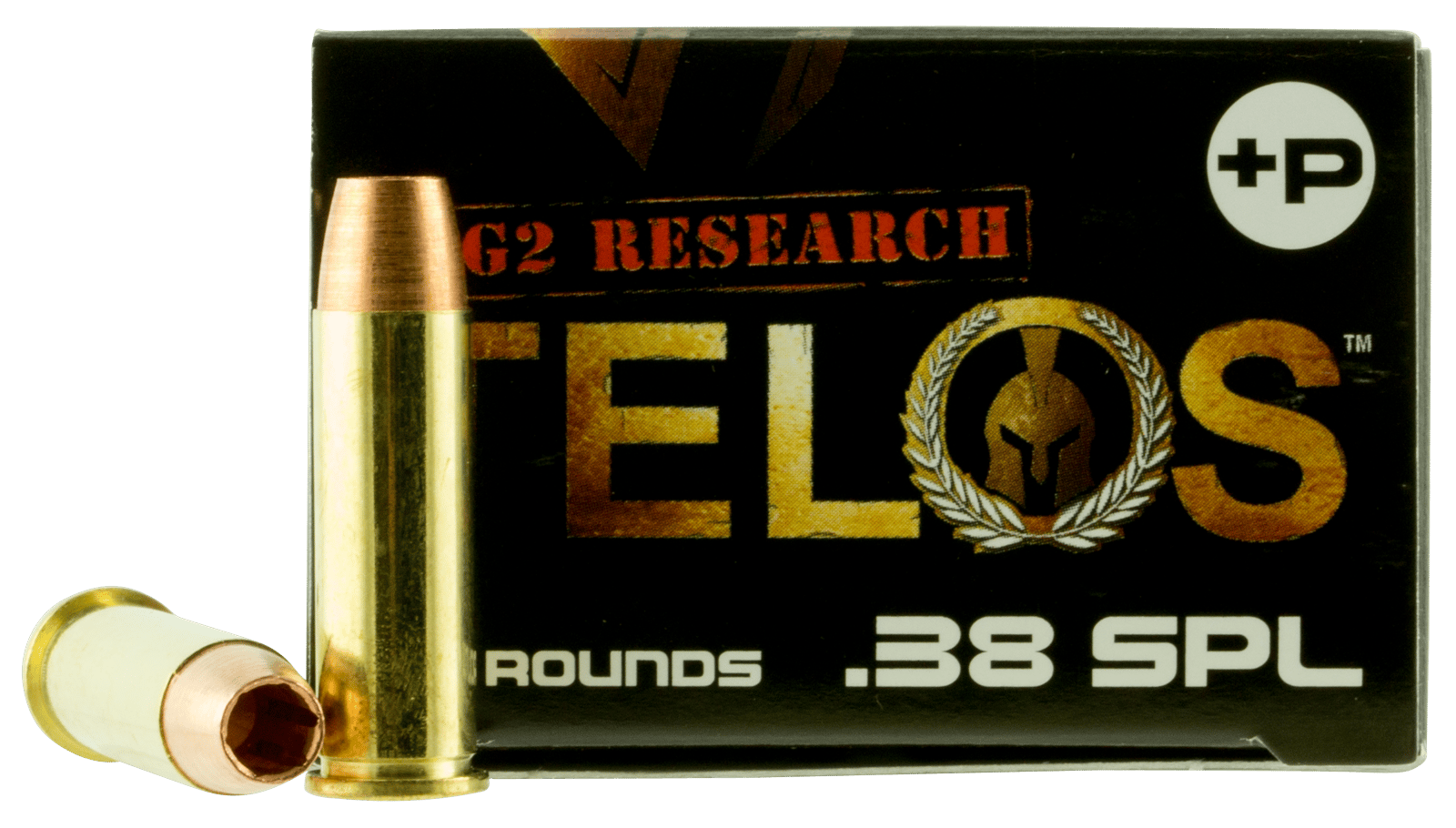G2 Research G00618 Telos  38Special+P 105gr Fracturing Copper Hollow Point 20 Per Box/25 Case