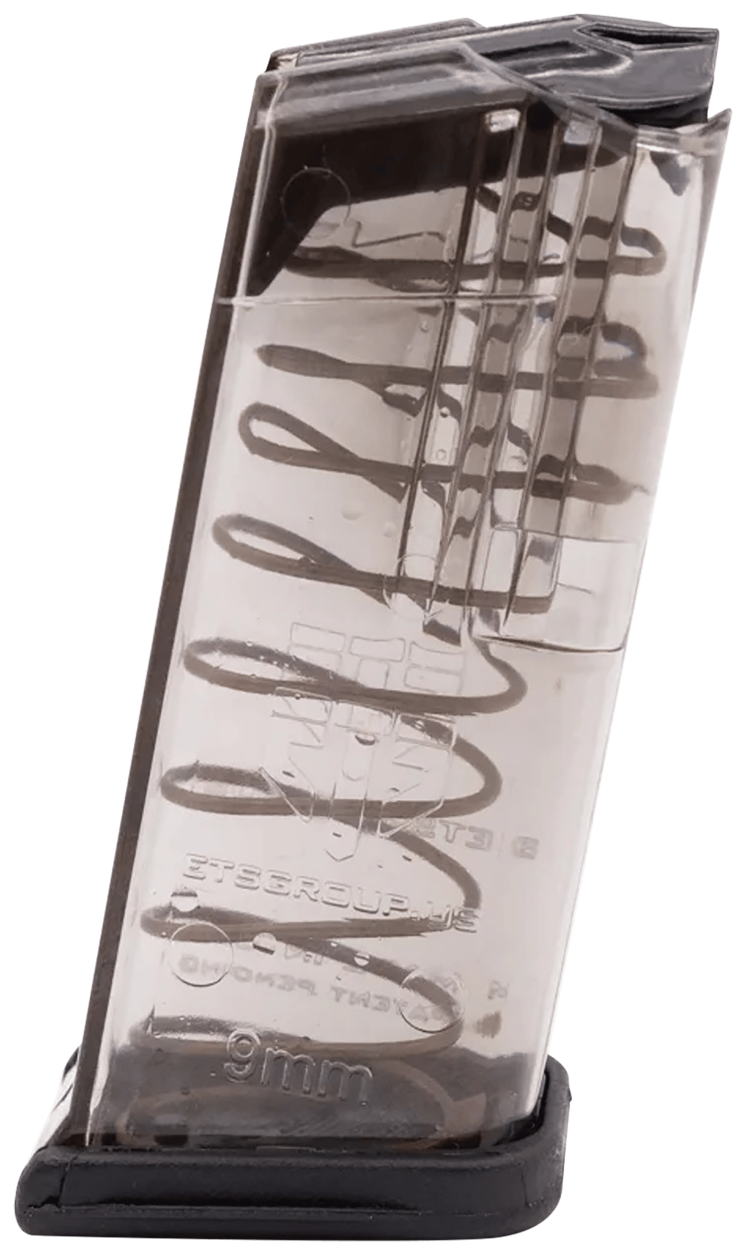 ETS Group GLK26 Pistol Mags  10rd 9mm Luger Compatible w/ Glock 26 Gen1-5 Clear Polymer