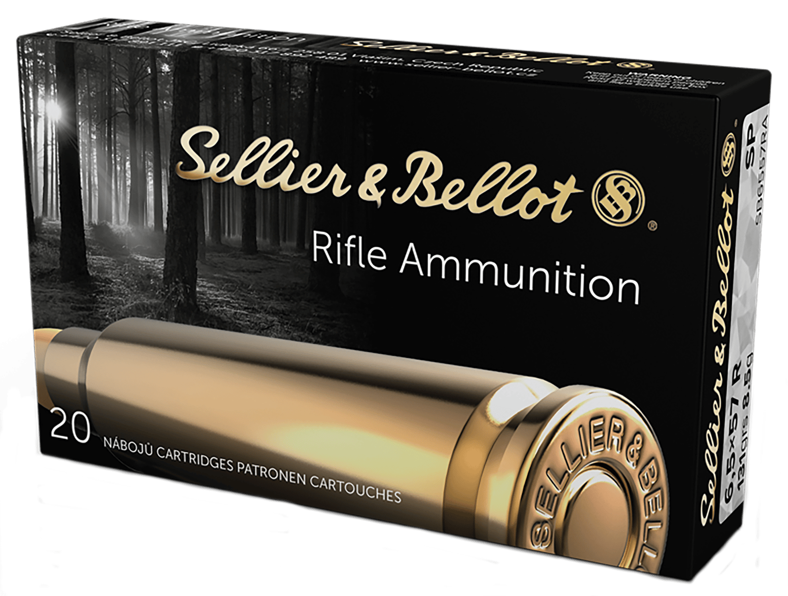 Sellier & Bellot SB6557RA Rifle  6.5x57mm 131gr Soft Point 20 Per Box/20 Case