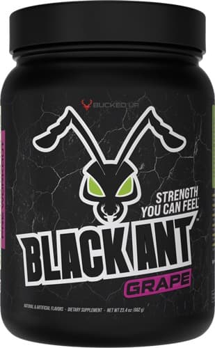 BUCKED UP BLACK ANT PREWORKOUT GRAPE 20 SERVINGS!