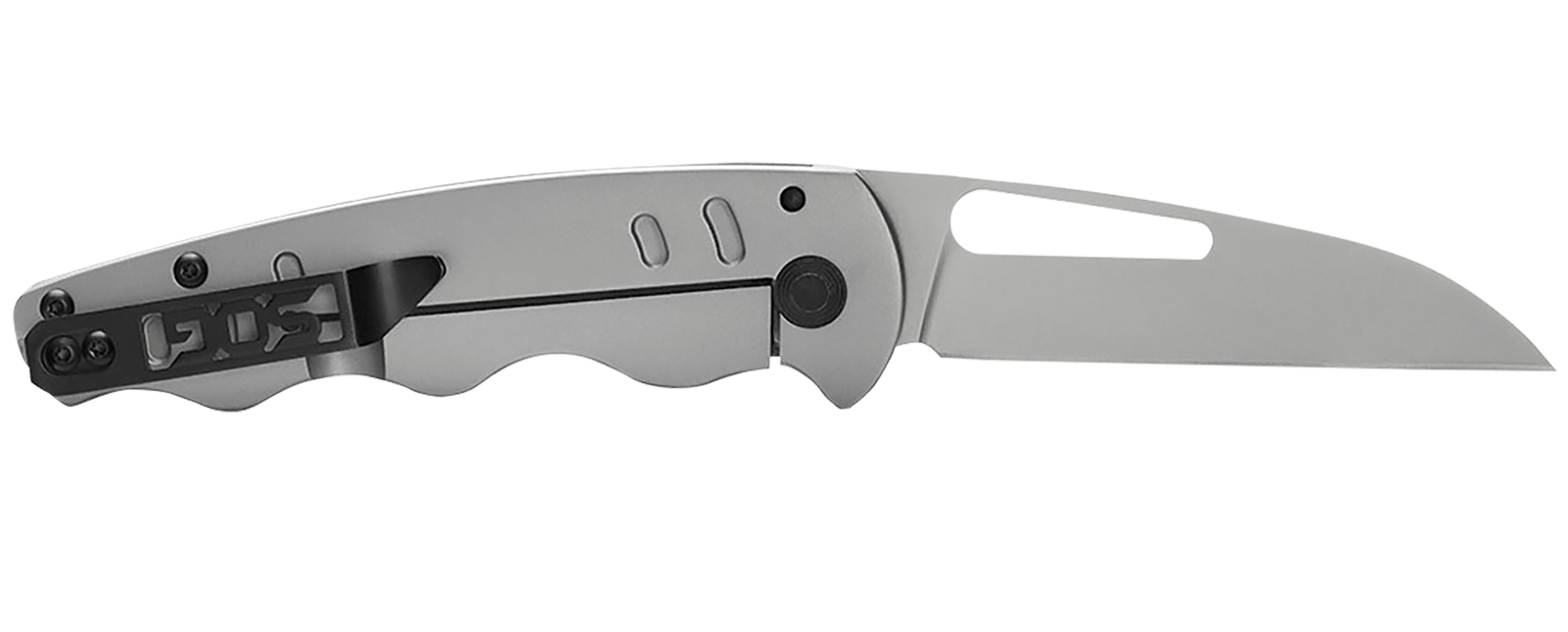 S.O.G SOG14520157 Escape FL 3" Folding Sheepsfoot Plain 8Cr13MoV SS Blade Silver w/ "SOG" Stainless Steel Handle Includes Pocket Clip