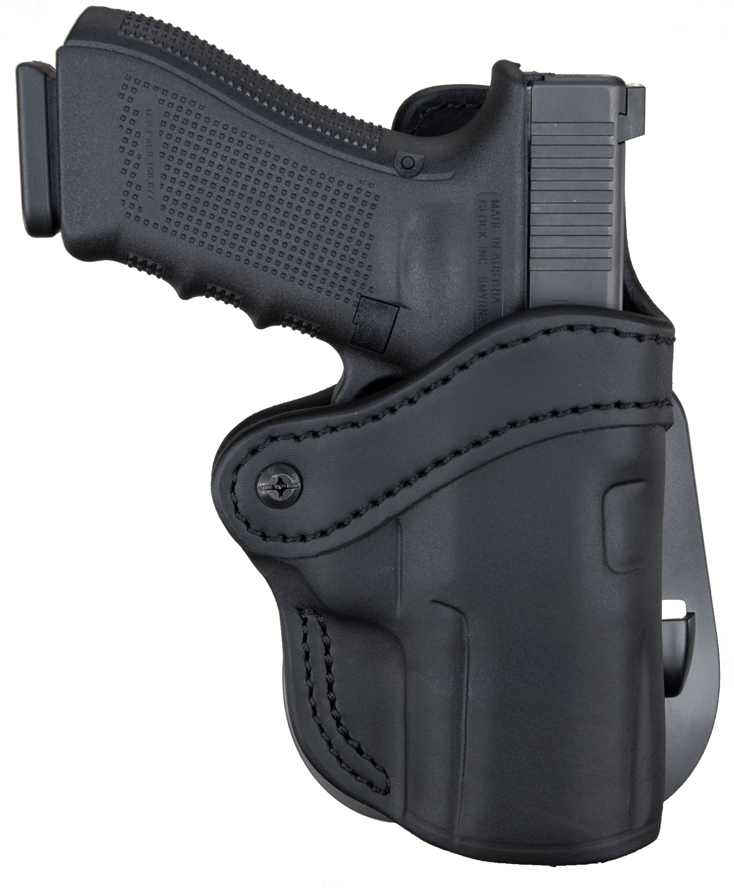 1791 Gunleather ORPDH24SSBLR BH2.4S Optic Ready OWB 2.4S Stealth Black Leather Paddle Fits FN 509/HK VP9SK