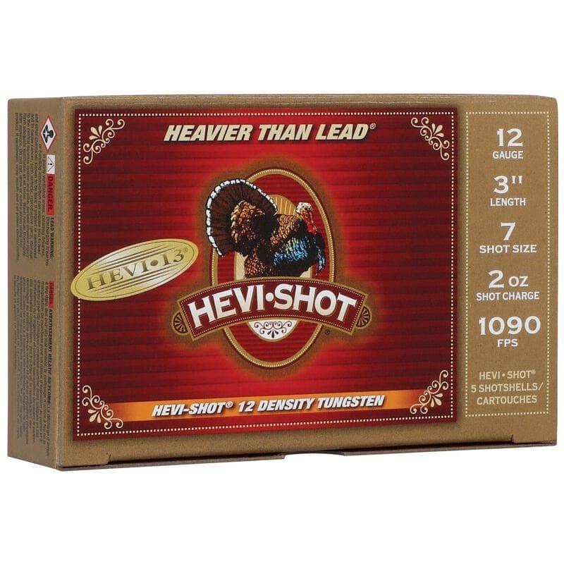 HEVI-Shot HEVI-13 Turkey Shotshells 12ga 3" 2oz 1090 fps #7 5/ct