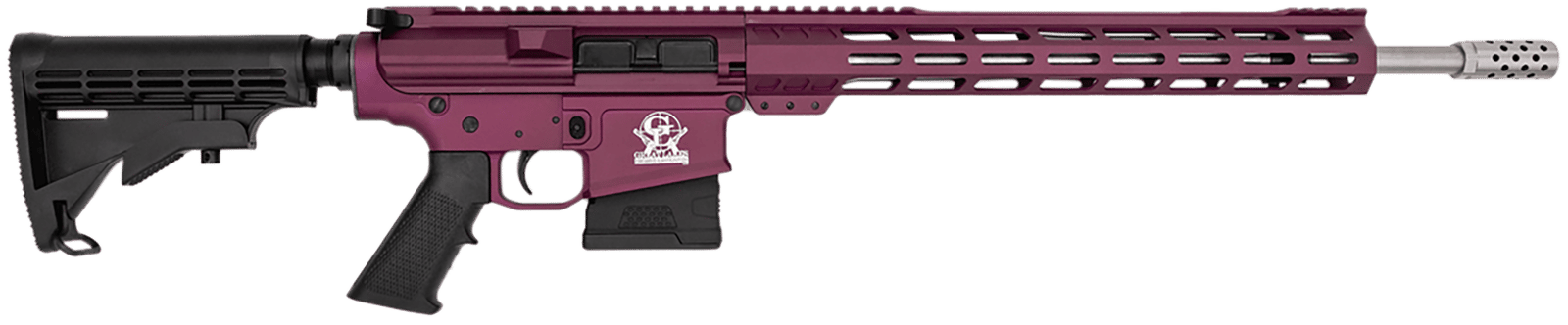 Great Lakes Firearms GL10308SSCHY GLFA  308 Win 10+1 18" AR-10 Stainless Steel Black Cherry