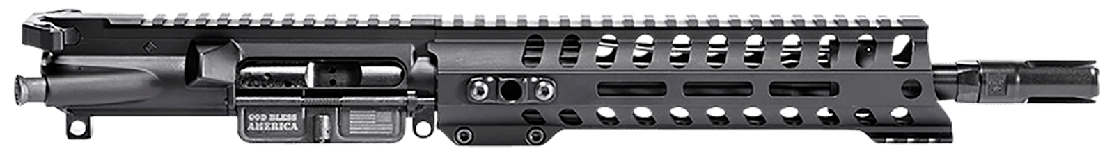 Patriot Ordnance Factory  Minuteman Complete Upper 5.56x45mm NATO 10.50" Black Nitride Barrel Aluminum Black Anodized Receiver 9" M-LOK Handguard Lo Pro DI Gas Block (Mid Length)
