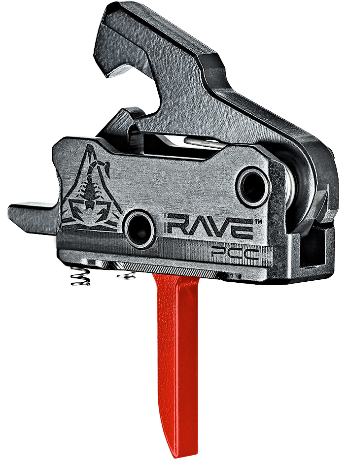 Rise Armament T017FPCCRED Rave Pistol Caliber Carbine Black/Red Single-Stage