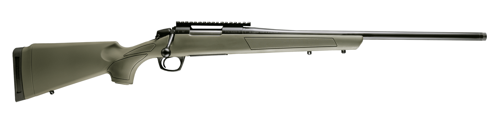 CVA CR3919G Cascade  7mm PRC 2+1 24" Graphite Black Cerakote Threaded Barrel, Graphite Black Cerakote Picatinny Rail Steel Receiver, OD Green Synthetic Stock