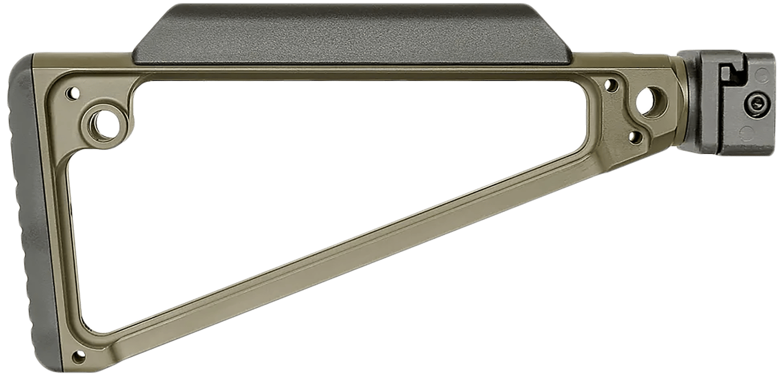 Midwest Industries MITRISFODG Triangle Side Folding Stock ODG 6061 Aluminum