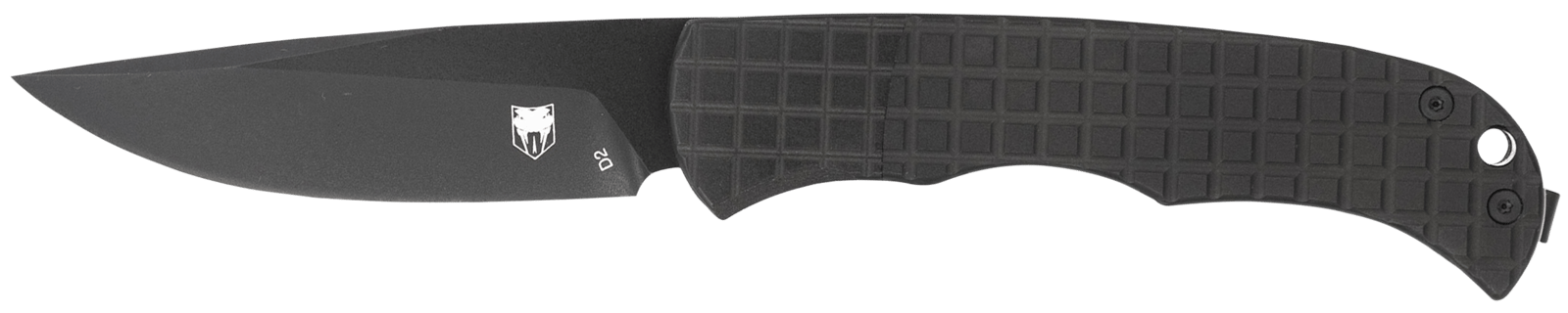 CobraTec Knives CTCLNHRBLK Cyclone Hidden Release 3" Flip Open Plain Black TiCN D2 Steel Blade, 4" Black Aluminum Handle