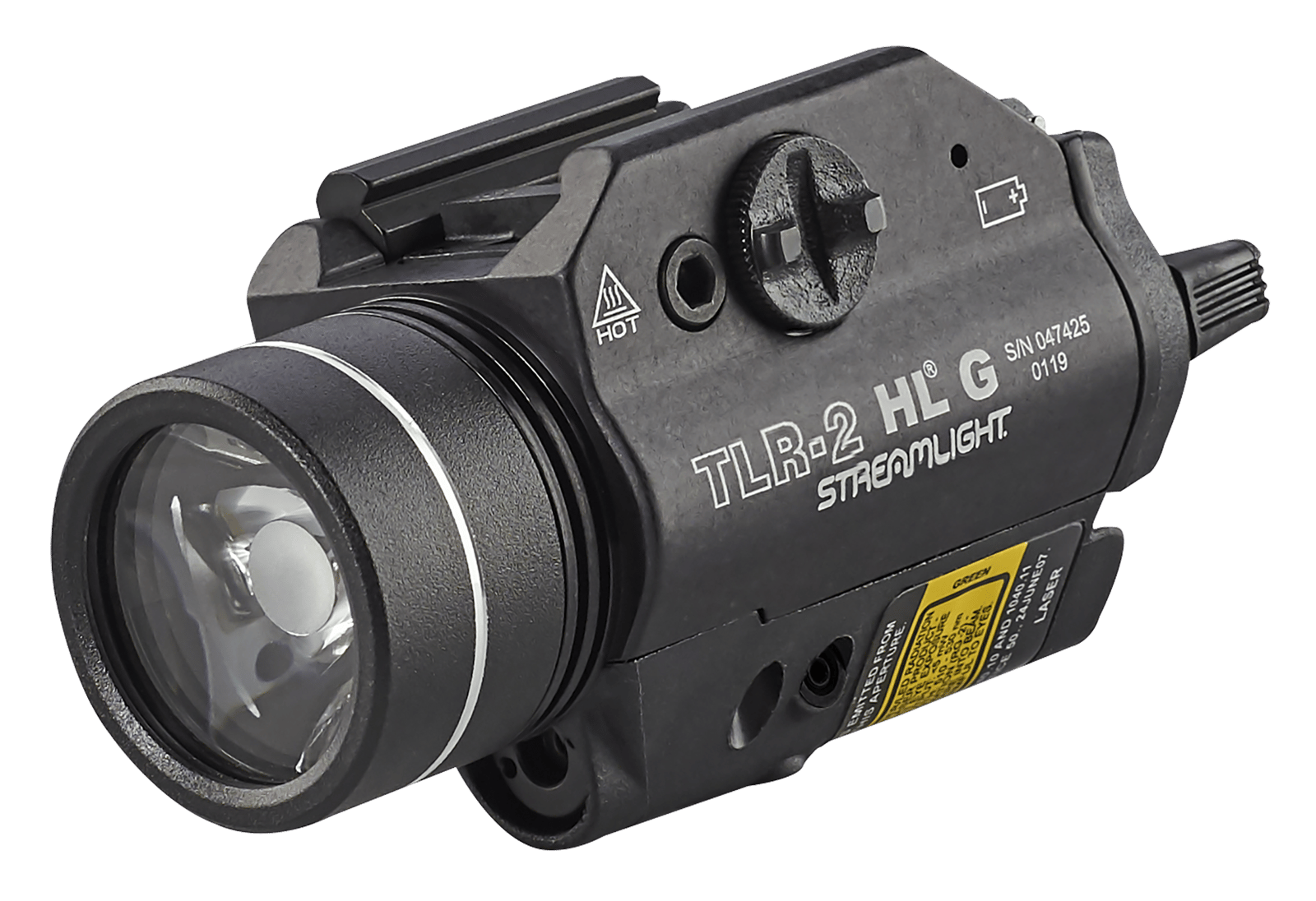 Streamlight 69265 TLR-2 HL G Gun Light  Black Anodized 1,000 Lumens White LED Red Laser