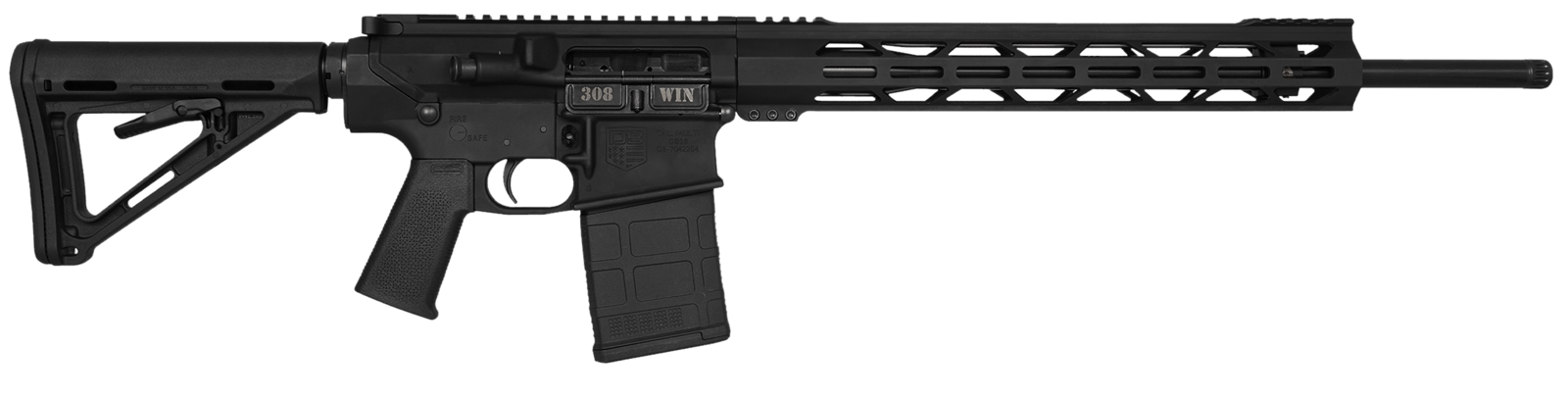 Diamondback DB1023C001 DB10  308 Win 20rd Black Hard Coat Anodized 7075-T6 Aluminum Receiver Magpul MOE K Grip