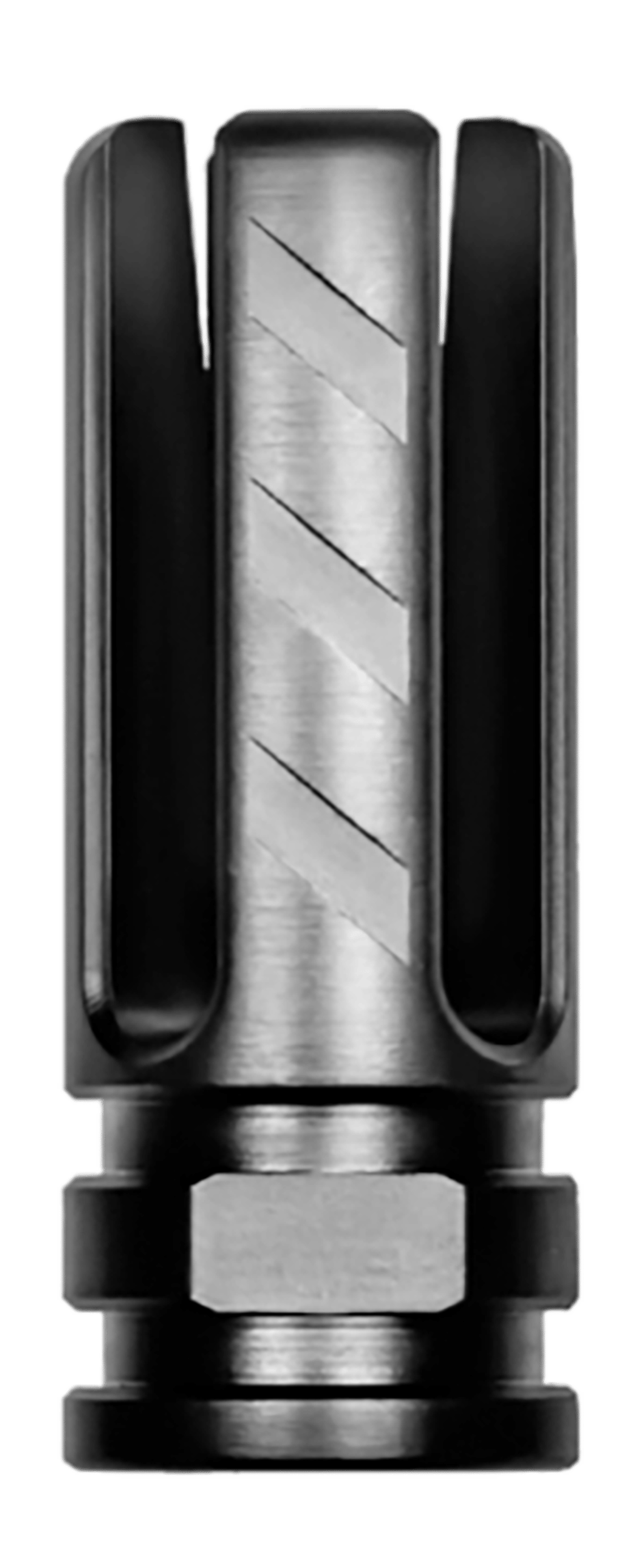 Rise Armament RA-703-223-BLK Veil Flash Hider Black Nitride Finish 416R Stainless Steel with 2.25" OAL for 22 Cal AR-15