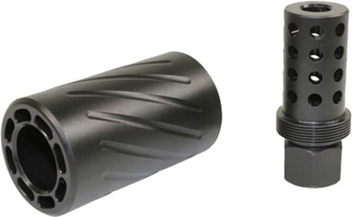 GUNTEC AR15 5.56 MUZZLE BRAKE W/ QUICK DETACH BLAST SHIELD