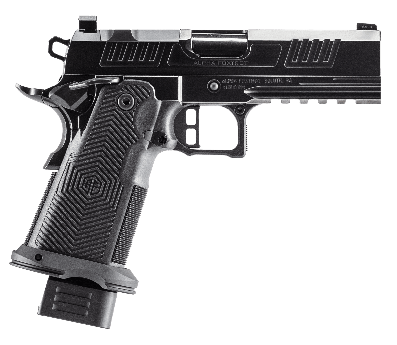 Alpha Foxtrot AA39X1CMD-PDBK19 AF1911 Romulus 9mm Luger 4.25"