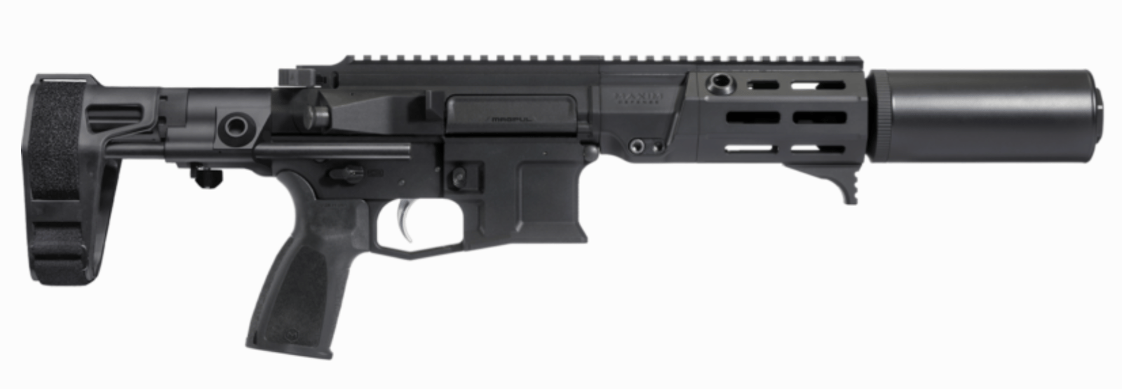 MAXIM DEFENSE PDX-SD 300BLK PISTOL 5.5" BBL, SCW BRACE, URBAN GRY, PDX-SD 7.62 SUPPRESSOR 1-30RD MAG