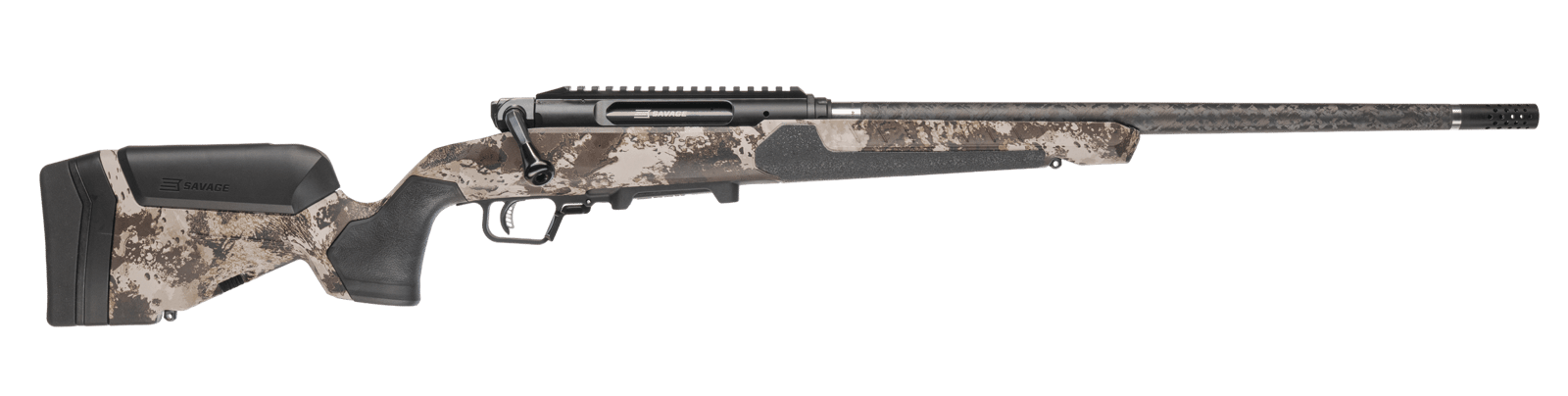 Savage Arms 32856 Impulse UltraLite Pro Full Size 6.8 Western 3+1 20" Carbon Fiber Barrel, Carbon Steel Drilled & Tapped Receiver, Savage Western Camo AccuStock w/AccuFit V2 Synthetic Stock