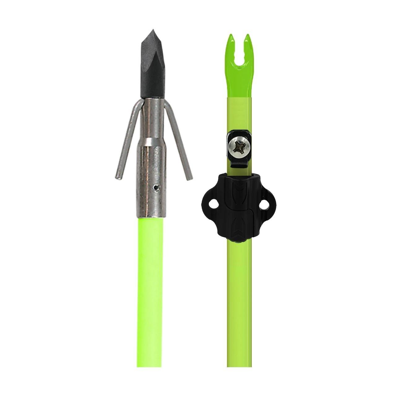 Muzzy Classic Chartreuse Fish Arrow with Gar Point & Safety