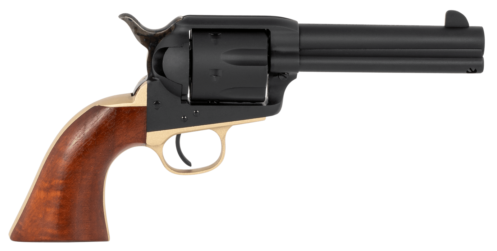 Taylors & Company 550432 Old Randall  45 Colt (LC) Caliber with 4.75" Barrel, 6rd Capacity Cylinder, Overall Blued Finish Steel & Walnut Navy Size Grip