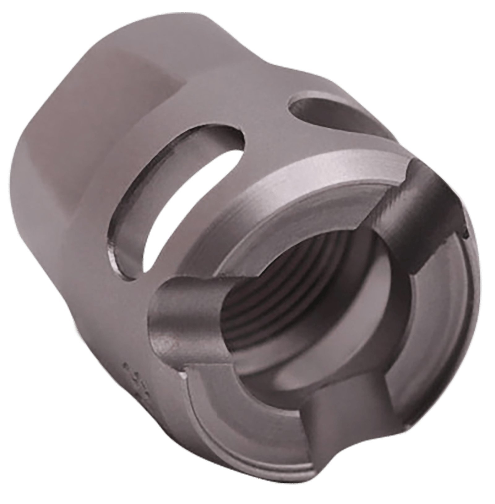 True Precision Inc TPYMICROSS Micro Compensator Y-Type Satin Stainless 416R Stainless Steel 1/2"x28 Threads 9mm/380 ACP