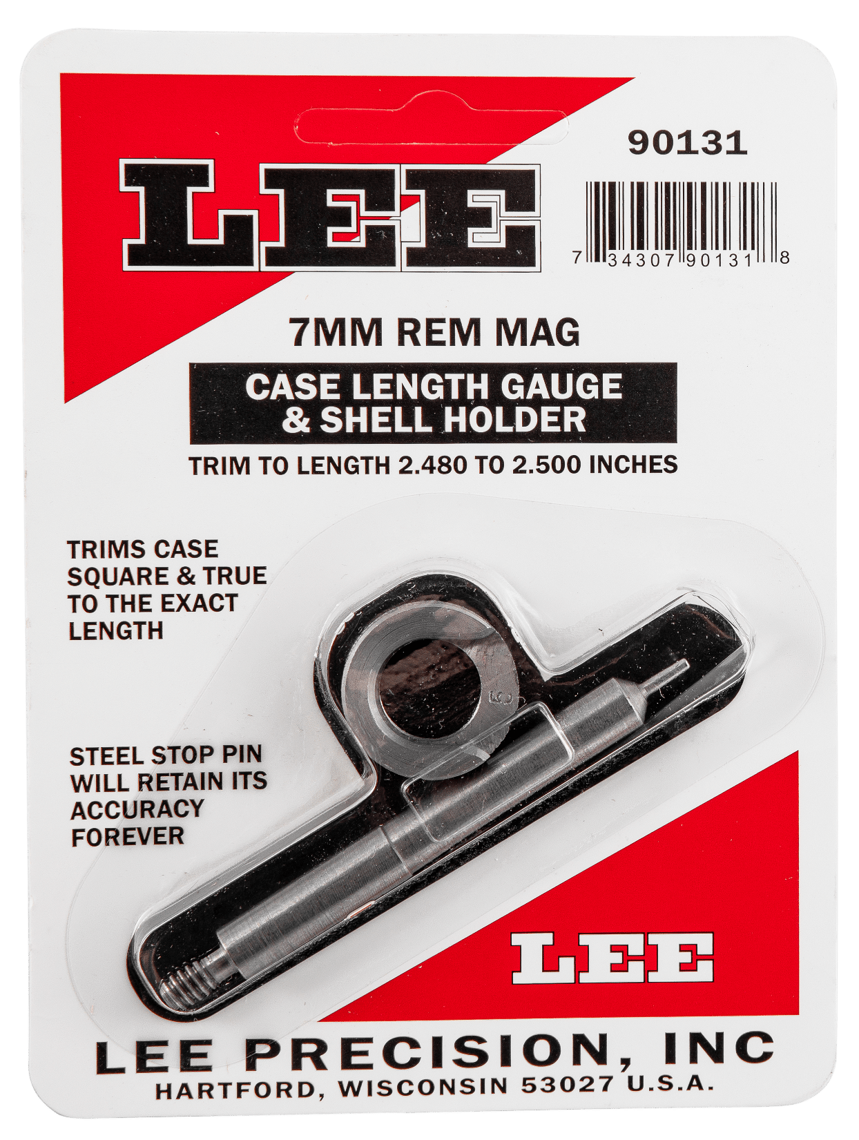 Lee Precision 90131 Case Length Gauge  7mm Rem Mag Steel