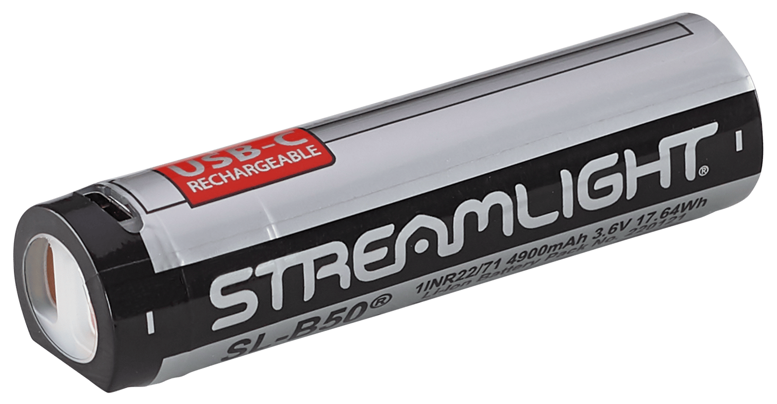 Streamlight 22111 SL-B50  Silver/Black 3.6 Volts 4,900 mAh (1) Single Pack