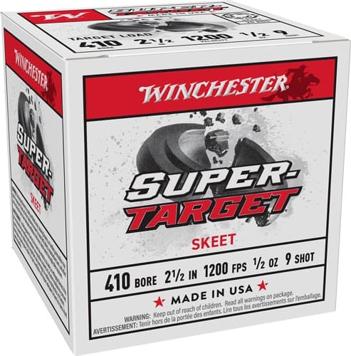 WINCHESTER TARGET 410  2-1/2" 1/2OZ #9 250RD CASE