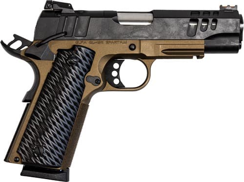 GLFA 1911 PISTOL 45ACP 4.25" FS BLACK SLIDE BRONZE FRAME