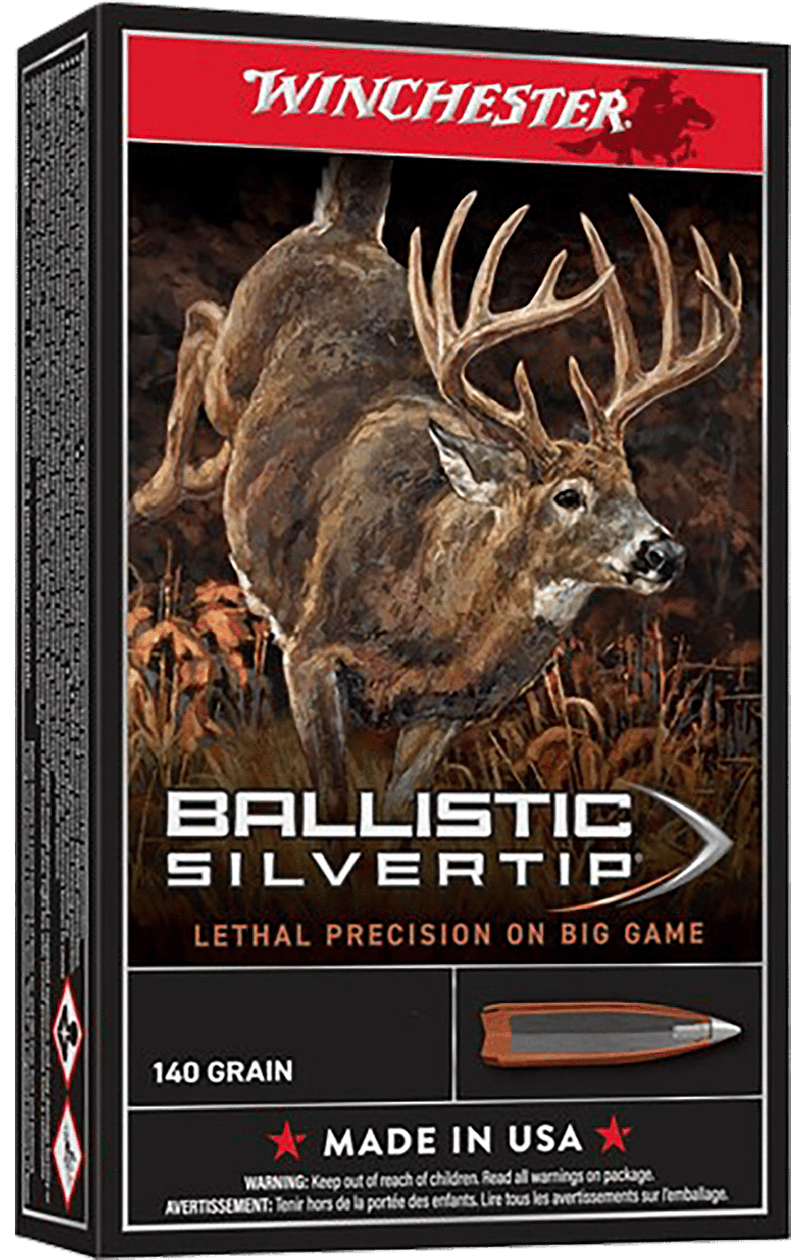 Winchester Ammo SBST65P Ballistic Silvertip  6.5PRC 140gr Bonded Rapid Expansion PHP 20 Per Box/10 Case
