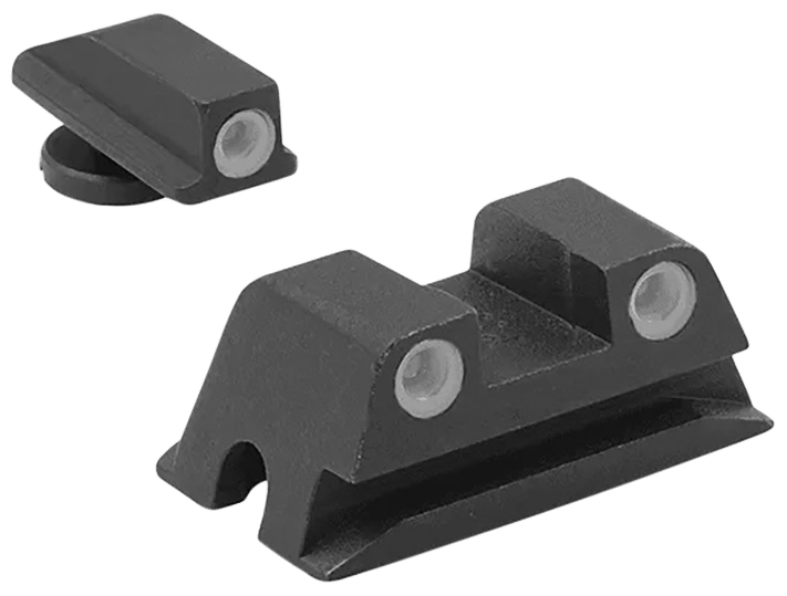 Meprolight USA 188023101 Tru-Dot  Green Tritium White Outline Front Sight-Green Tritium White Outline Rear Sight Walther Arms PPS/PPX/Creed